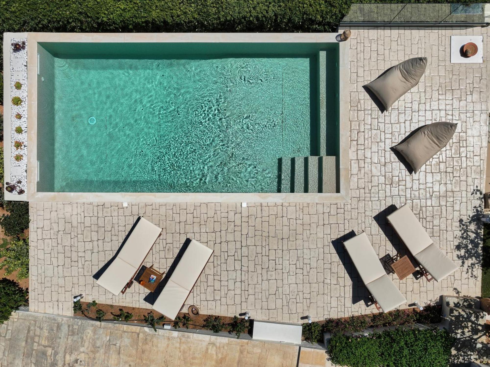 Spacious Villa With Private Eco-Pool And Panoramic Sea View Agia Pelagia Exteriör bild