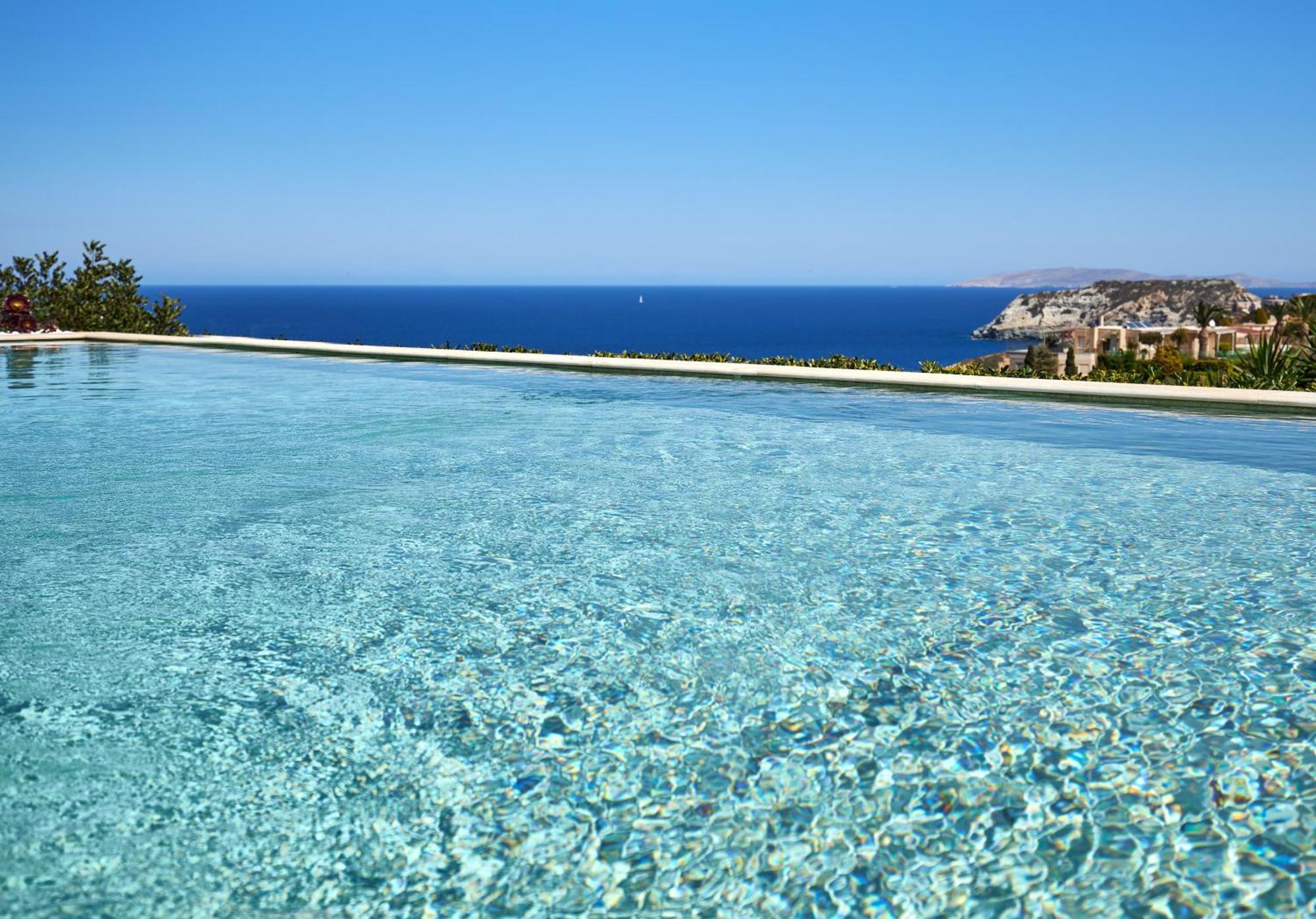 Spacious Villa With Private Eco-Pool And Panoramic Sea View Agia Pelagia Exteriör bild