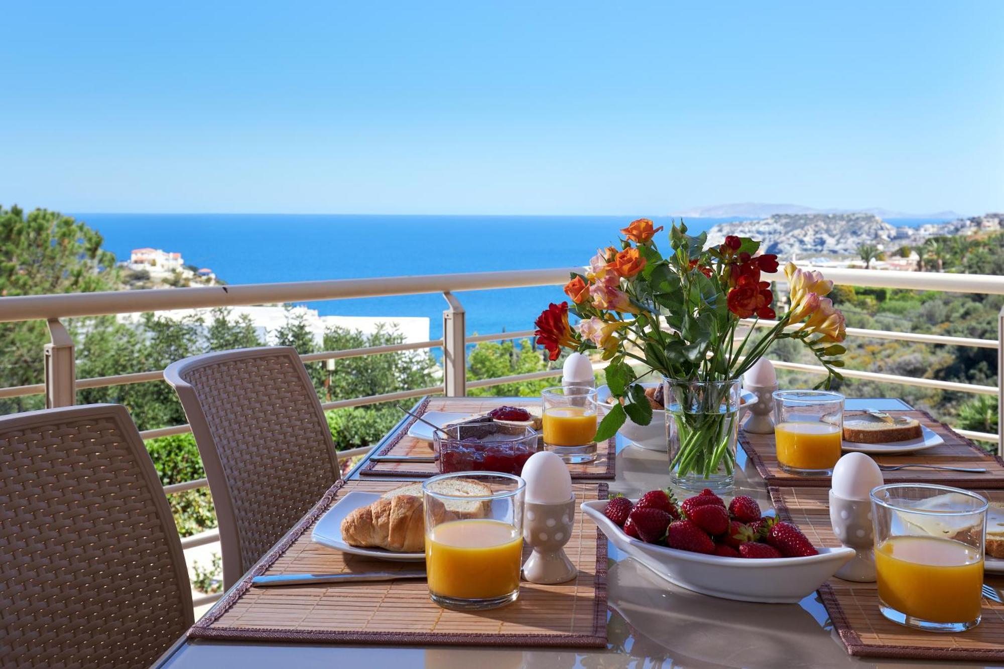 Spacious Villa With Private Eco-Pool And Panoramic Sea View Agia Pelagia Exteriör bild