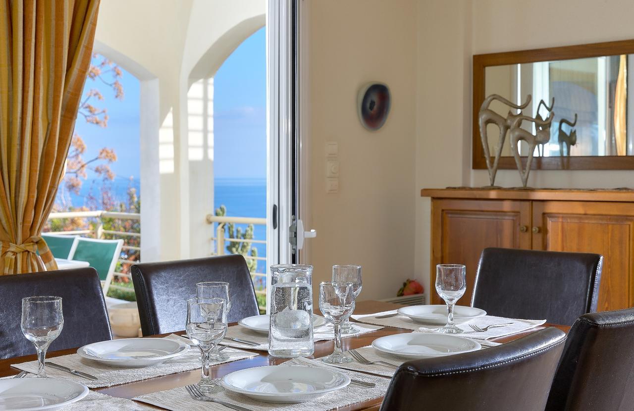 Spacious Villa With Private Eco-Pool And Panoramic Sea View Agia Pelagia Exteriör bild