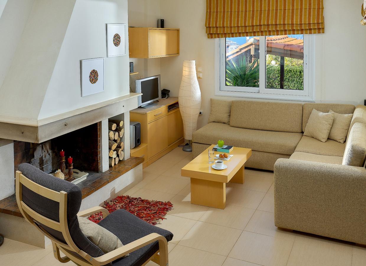 Spacious Villa With Private Eco-Pool And Panoramic Sea View Agia Pelagia Exteriör bild