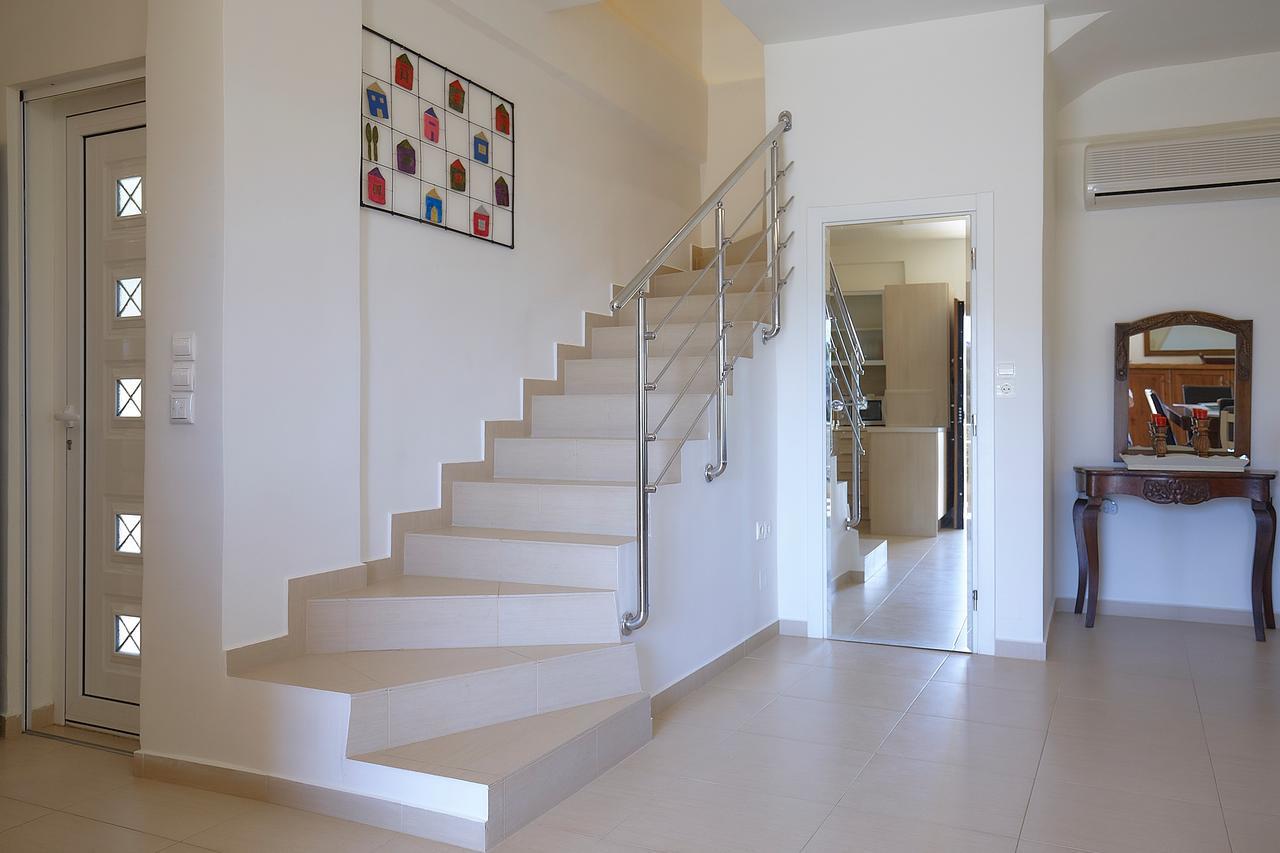 Spacious Villa With Private Eco-Pool And Panoramic Sea View Agia Pelagia Exteriör bild